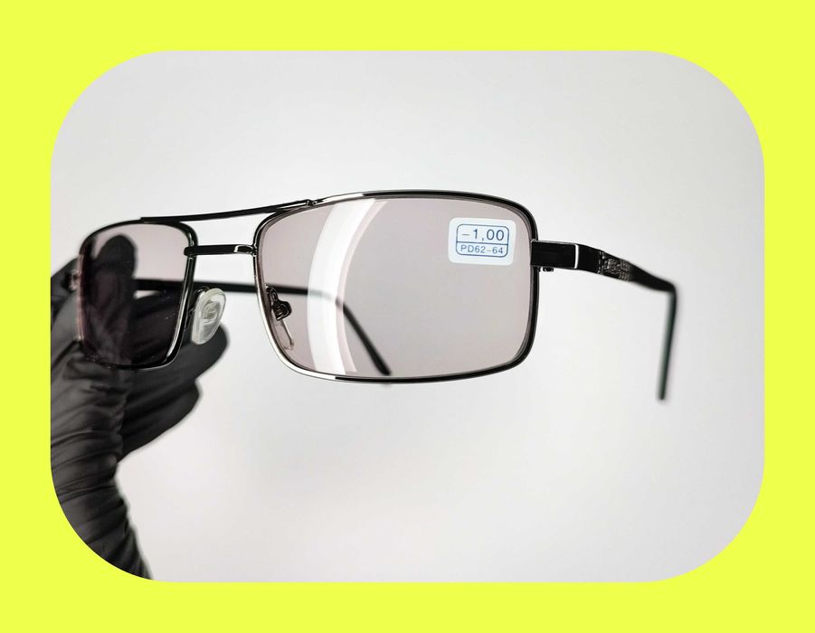 Хамелеон Очки Фотохром Нульові та Для зору Скло +\-0/0.5/1/2 до 20