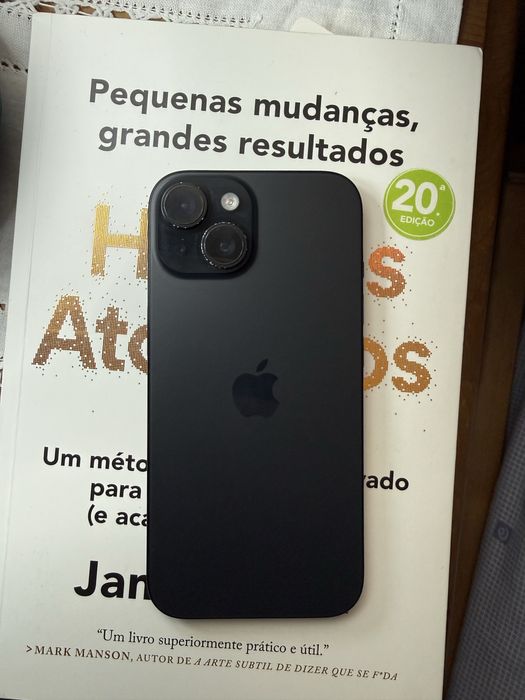 iPhone 15 128GB Preto- Dual SIM - Excelente Estado