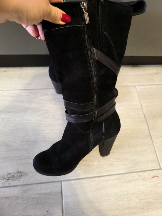 Зимові чоботи жіночі. 40 розмір. Натуральна замша