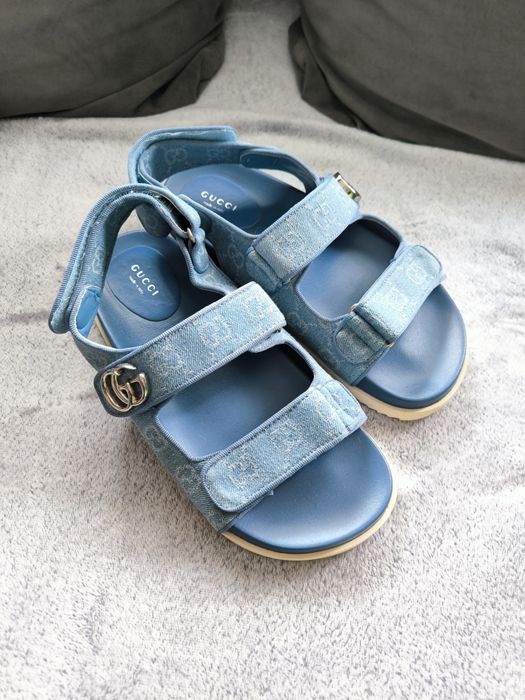 Sandały jeansowe ala Gucci 39