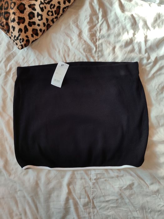 Юбка спідниця міні тепла в'язана тенісна котон бавовна рубчик в'язана