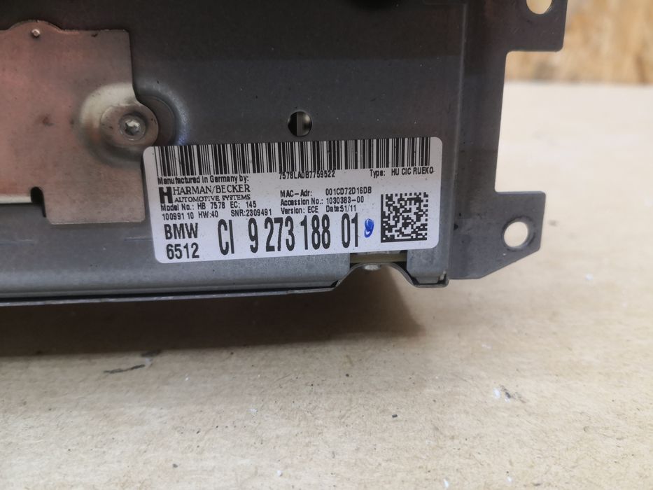Radio czytnik nawigacji navi CIC BMW e90 e91 e92 e87 e81 e82