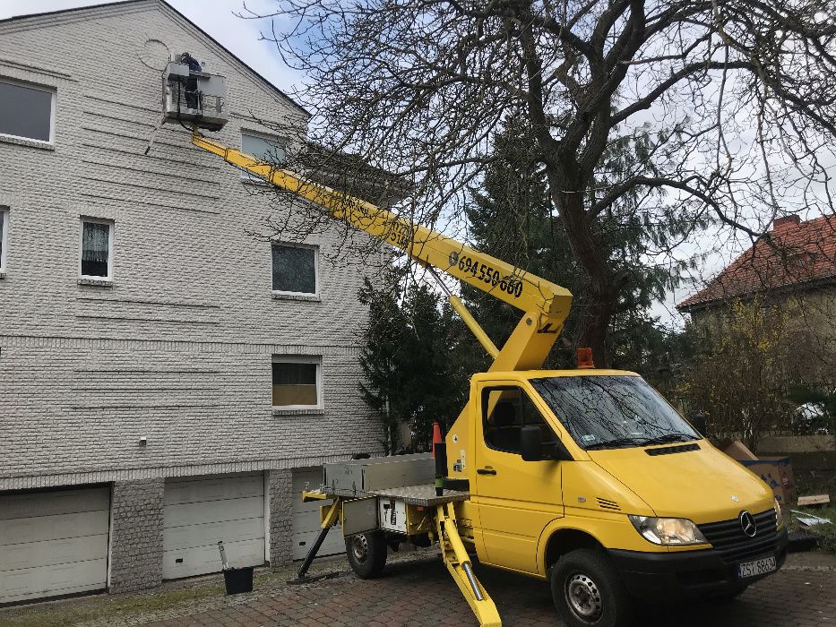 Podnośnik koszowy WYNAJEM zwyżka 22 m  usługi wysokościowe