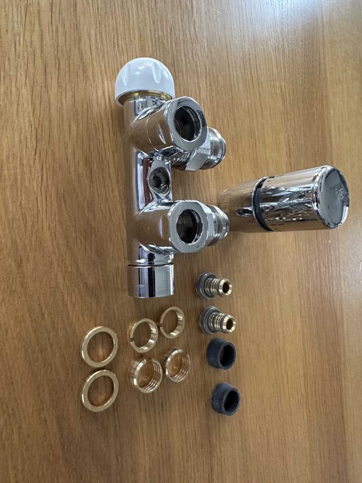 Zawór termostatyczny ComAp FlexoDesigne 1/2" 4w1 z Głowica Terma