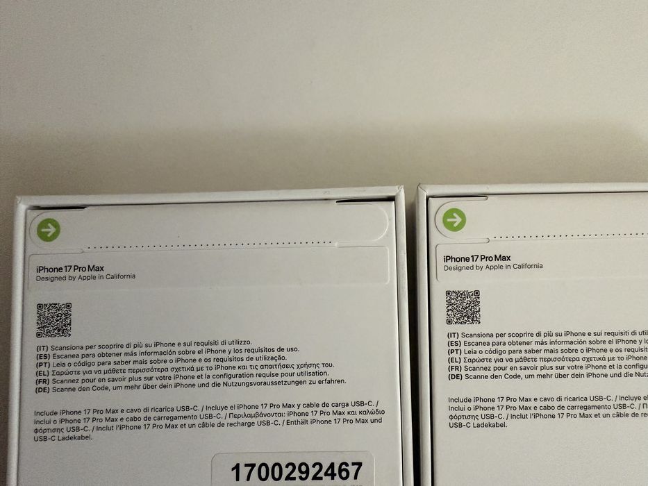 Iphone 17 pro Max 256bg