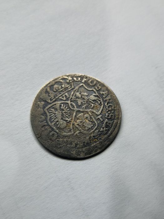 Moneta szóstak Jan II Kazimierz 1662