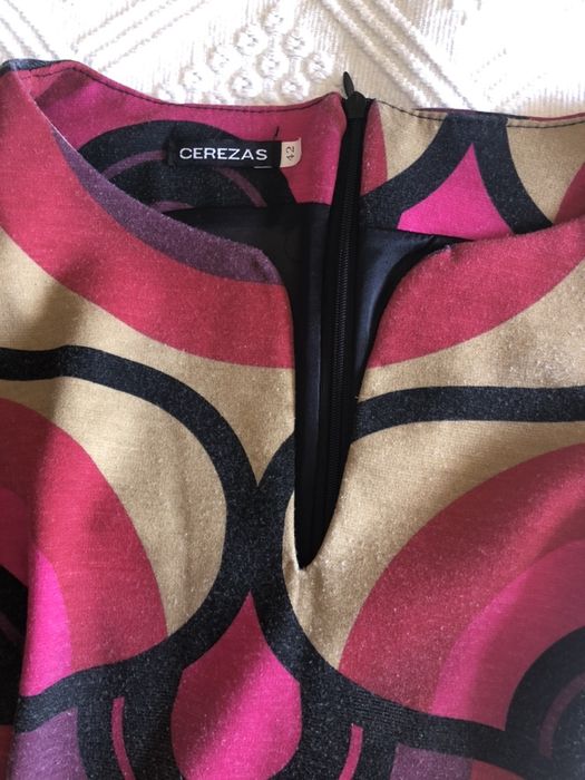 Vestido Lanidor M; Vestido Cerezas 42