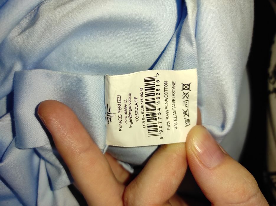 Koszula męska błękitna