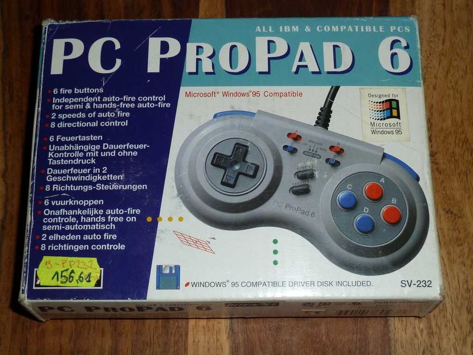 Joystick/Gamepad RETRO PC - INTERACT PC PROPAD BOX -gameport- 1996 r.
