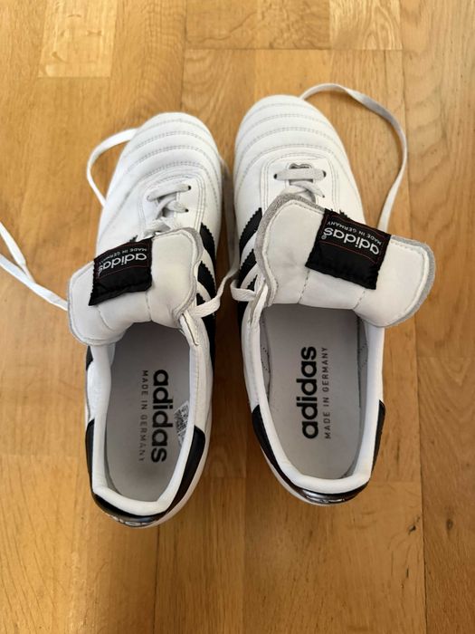 Chuteiras Adidas Copa Mundial brancas (2025) – como novas