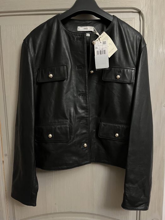 Нова кожана куртка MANGO XLр.
