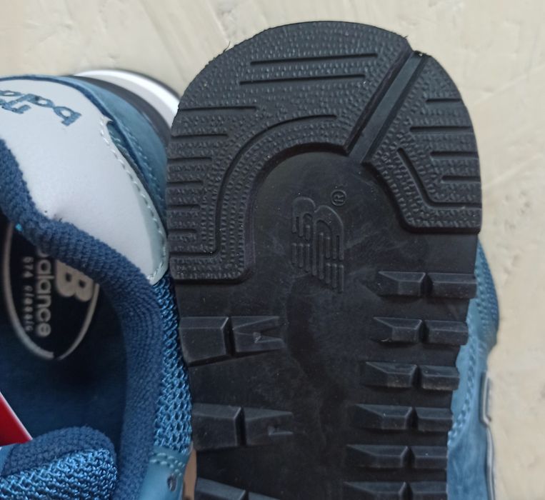 New Balance 574 кроссовки женские синие натуральная замша