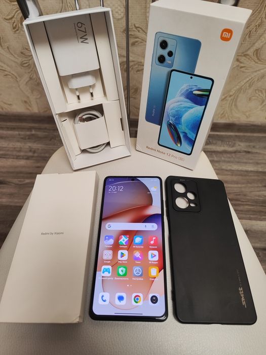 ИГРОВОЙ Xiaomi redmi note 12Pro 5G, память 8+8-256гиг, идеал.