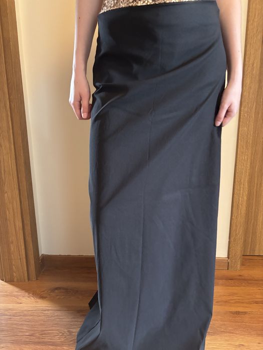 Czarna elegancka dluga spódnica mexx, sylwester