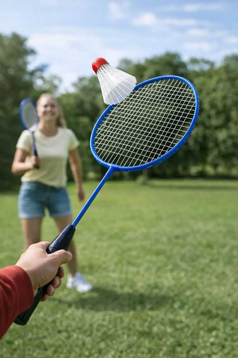 Набор для бадминтона 2 ракетки и воланчик ,ракетки для бадминтона 60см