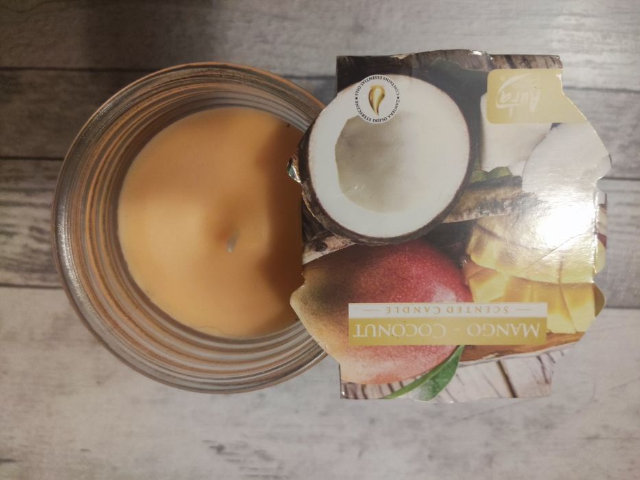 Aura świeczka w szkle Mango Kokos