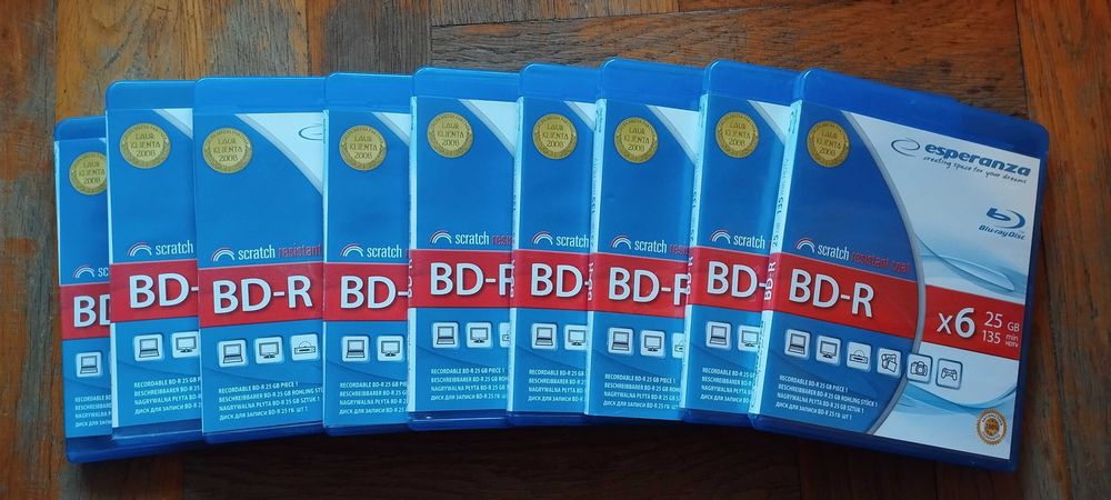 Płyty Blu-ray Esperanza BD-R 25 GB 9 szt.