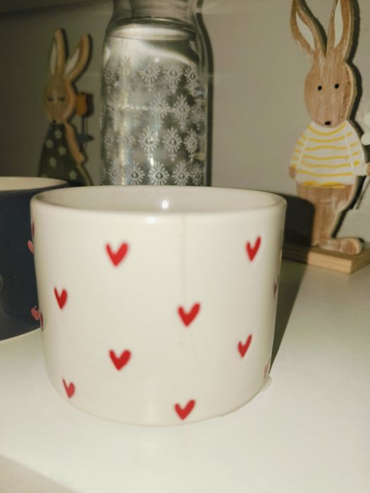 Посуда стаканы чашки в сердечко