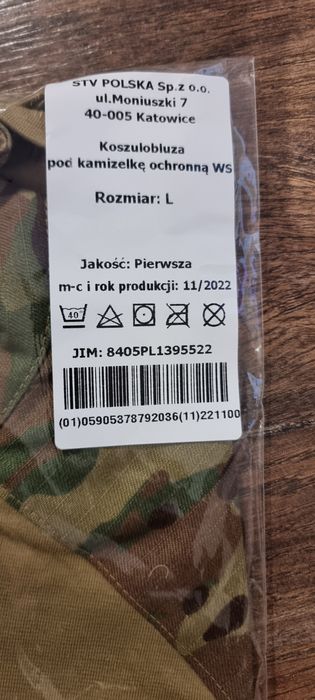 Combat shirt koszulobluza WS rozmiar L nowa