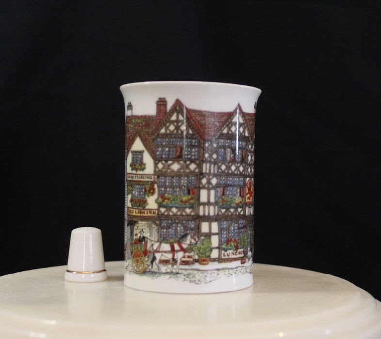 Caneca Dunoon anos 80, série "Village Inns", por Sue Scullard.