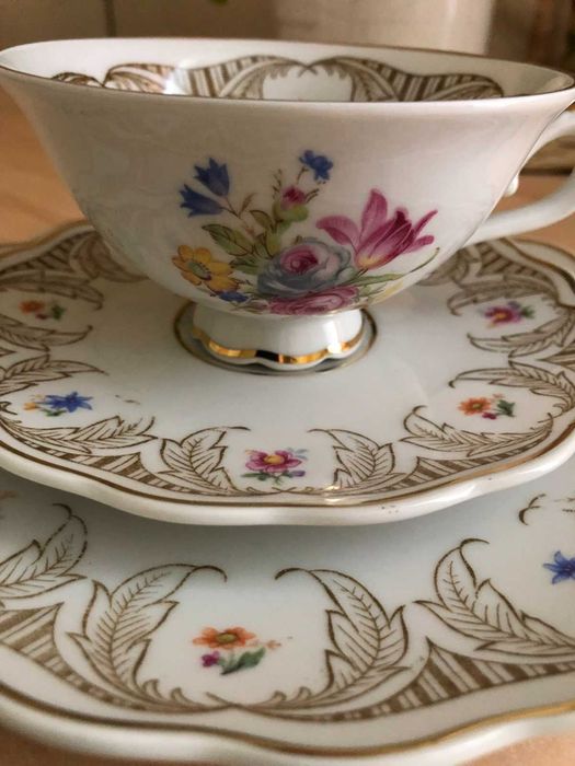 Чайная тройка Lichte VEB Германия.