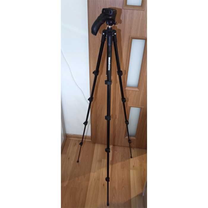 Manfrotto statyw do aparatu i kamery. Compact Action MKCOMPACTACN-BK. Stan ok.