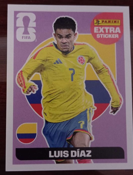 Cromo extra panini da Fifa world CUP 2026 Luis Diaz