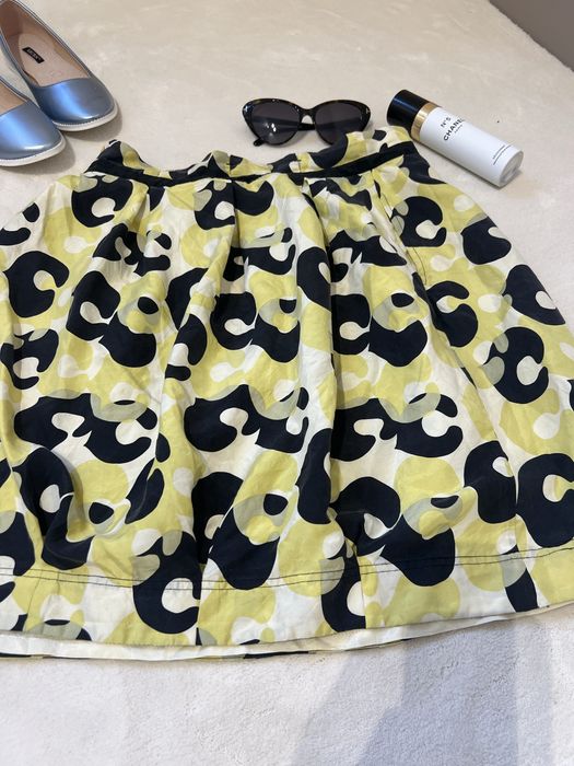 Spódniczka jedwab 100% silk retro vintage acetat lata 70 art deco