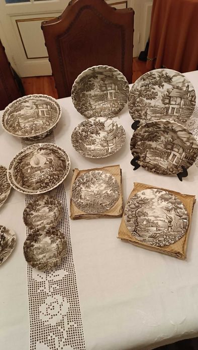 Serviço de jantar inglês "The Hunter" by Myott - 72 peças