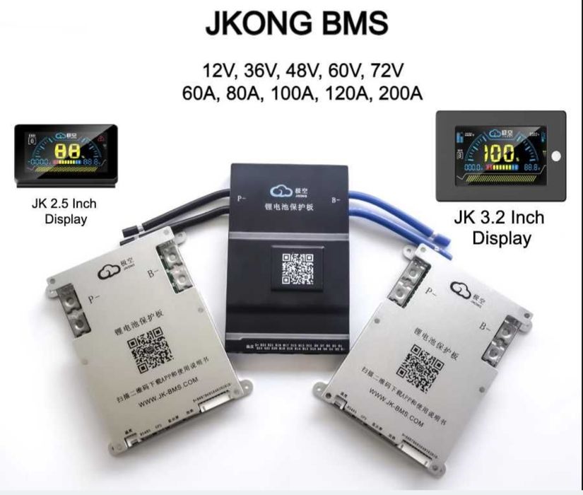 Jikong smart bms 4-8s 8-20s 8-24s 40-200a JK jiabaida daly