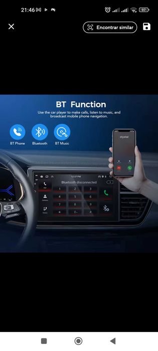 Radio TOP 2DIN com android e GPS