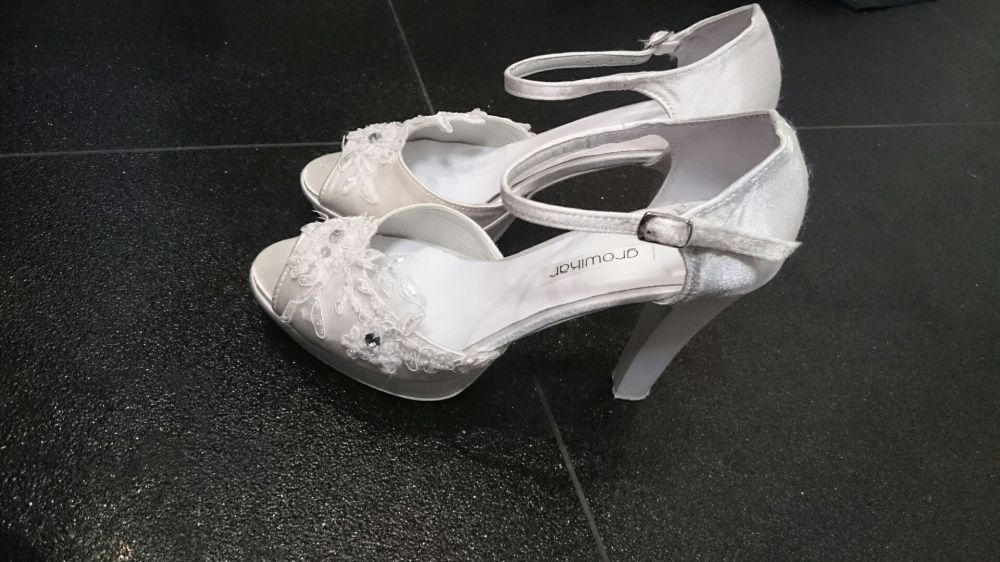 Buty szpilki obcas ślubne growikar