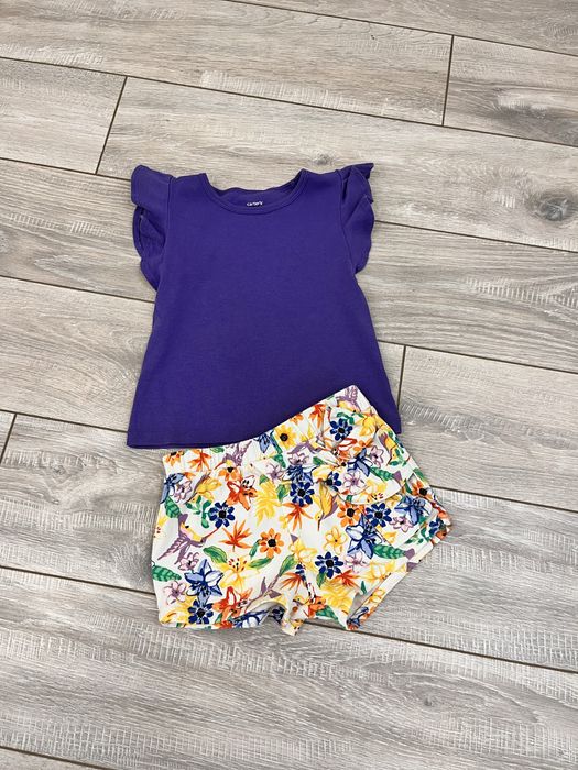 Красивые шорты и футболка на девочку