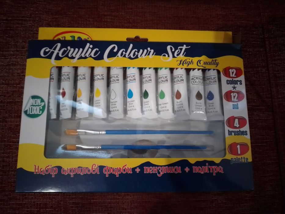 Акрилові фарби 12к