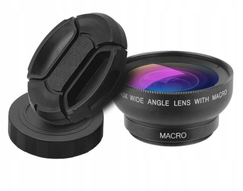 APEXEL 0.45x WIDE ANGLE & 12.5X MACRO LENS obiektyw