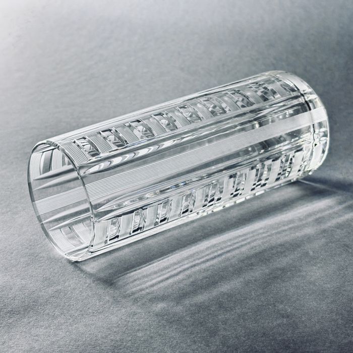 lata 60/70-te piękny szlifowany kryształowy wazon