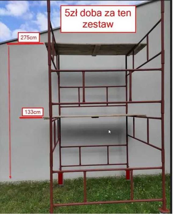 !Rusztowanie warszawskie wynajmę tanio- już od 40gr pow. 30 dni !