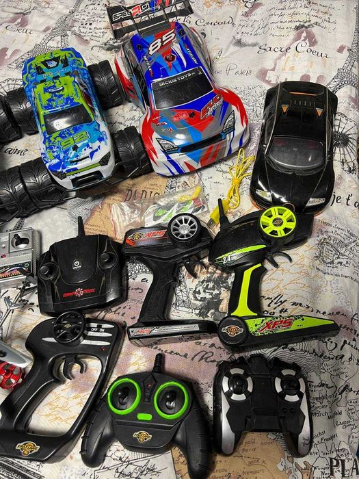 ЛОТ: Машинки, Пульти, Вертоліт (2.4GHz, Fast Lane) - Радіоуправління