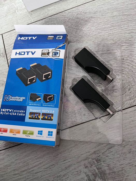 Adapter HDMI Extender RJ45 Cat 5e/6 2 szt.