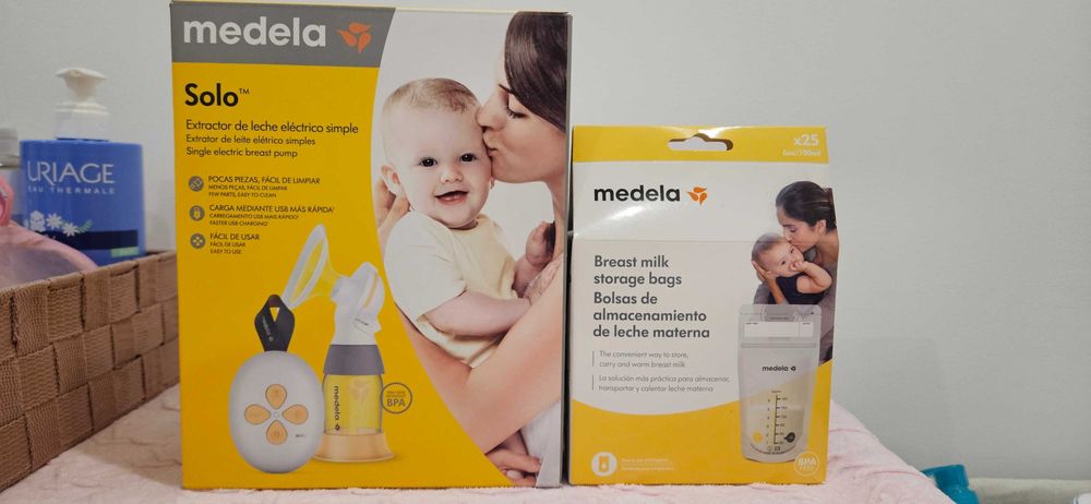 Bomba Medela Elétrica Nova. Ofereço sacos, creme e biberão extra