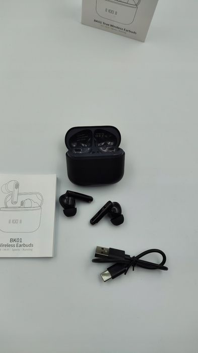 Słuchawki bezprzewodowe douszne Aptkdoe BK01 czarne