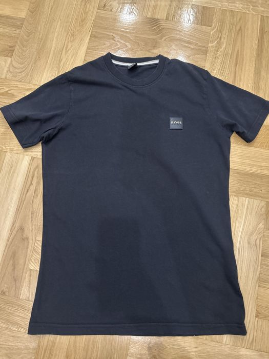 Czarny t-shirt, koszulka z krotkim rękawem BOSS
