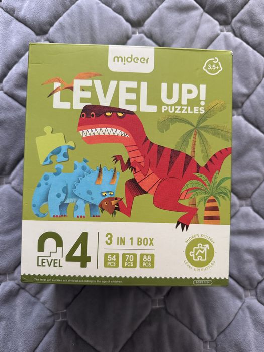 Пазли Mideer Level Up level 04 Dino