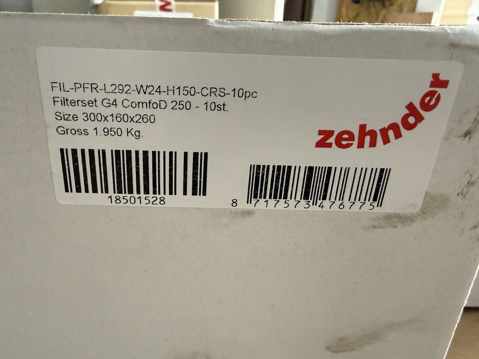 Rekuperator Zehnder ComfoD 250 L luxe(Filtry Gratis)