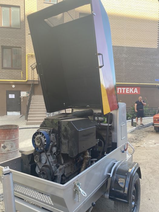 Пневмонагнітач  , станція для напівсухої стяжки