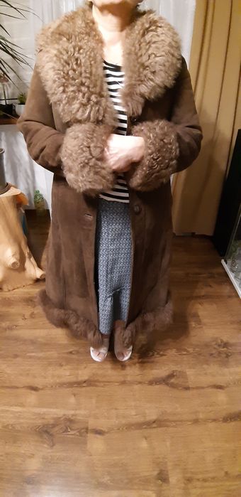 Kożuch damski długi rozmiar 38-40