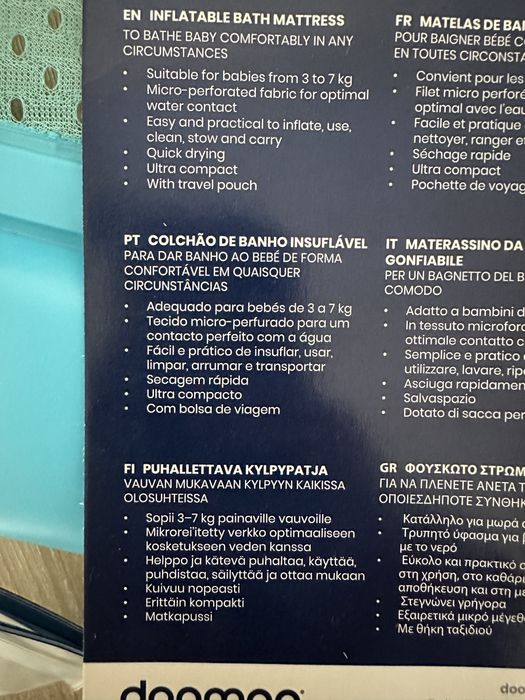 Colchão de Banho Insuflável Doomoo