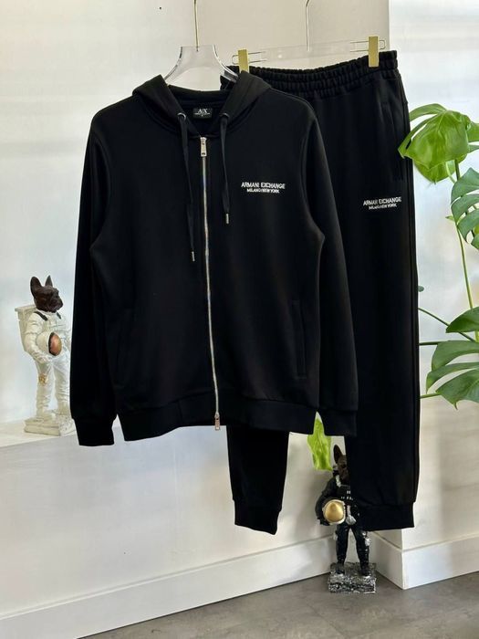 EXCLUSIVE ARMANI EXCHANGE Мужской спортивный костюм черный осень s m