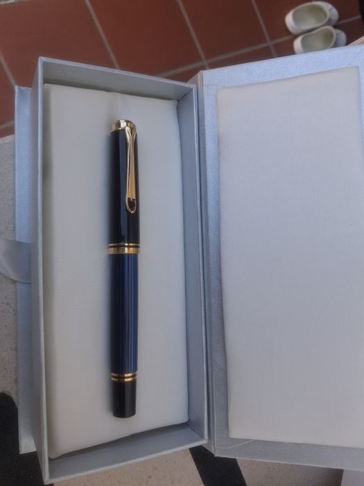 Caneta tinteiro Pelikan m600 azul