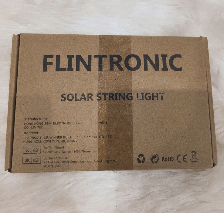 Girlanda Solarna Druciki LED Flintronic– Ciepła Biel